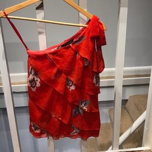 Of the shoulder shirt